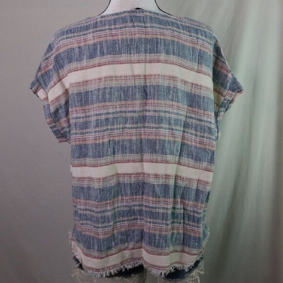 Bob Timberlake | Short Sleeve Linen Top Large - Picture 5 of 8